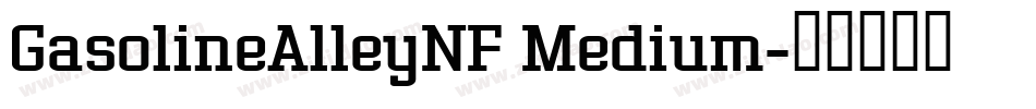 GasolineAlleyNF Medium字体转换
